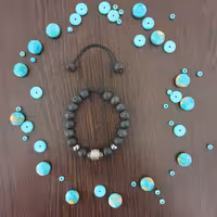 دستبند سنگ مشکی