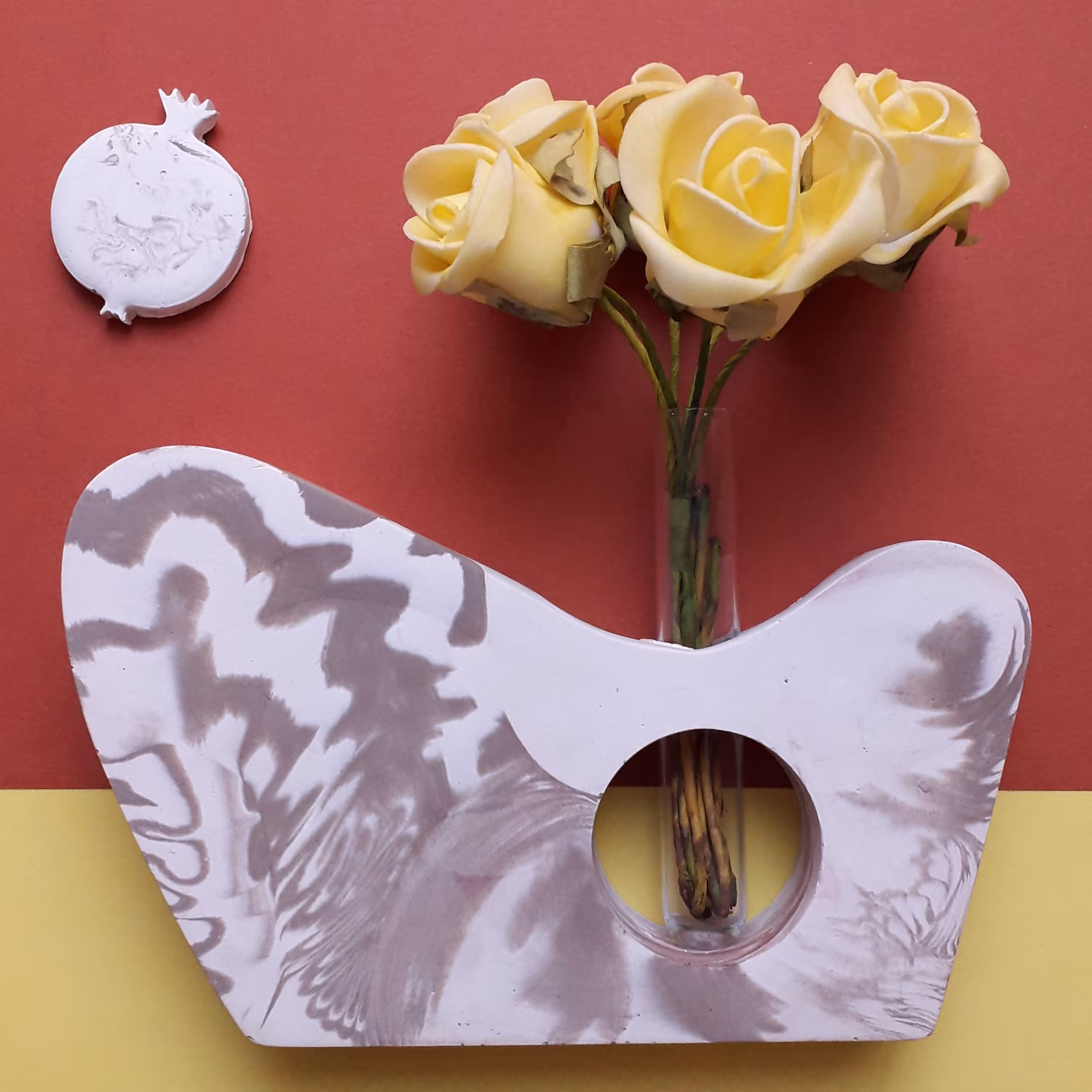 گلدان فانتزی شیشه دار