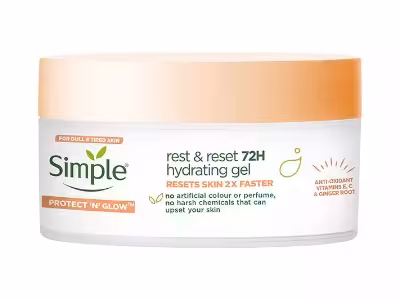 ژل کرم شب مدل Rest And reset حجم 50 میل سیمپل