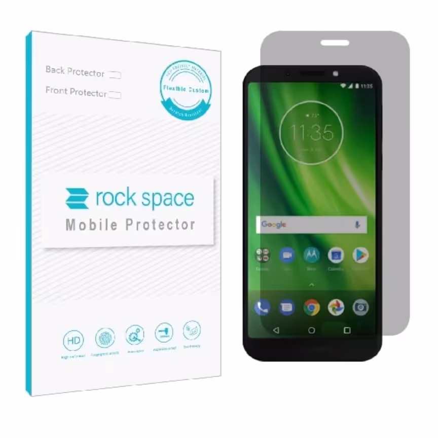 گلس پرایوسی (حریم شخصی)نانو و ضد ضربه گوشی موتورولا Moto G6 برند راک اسپیس

