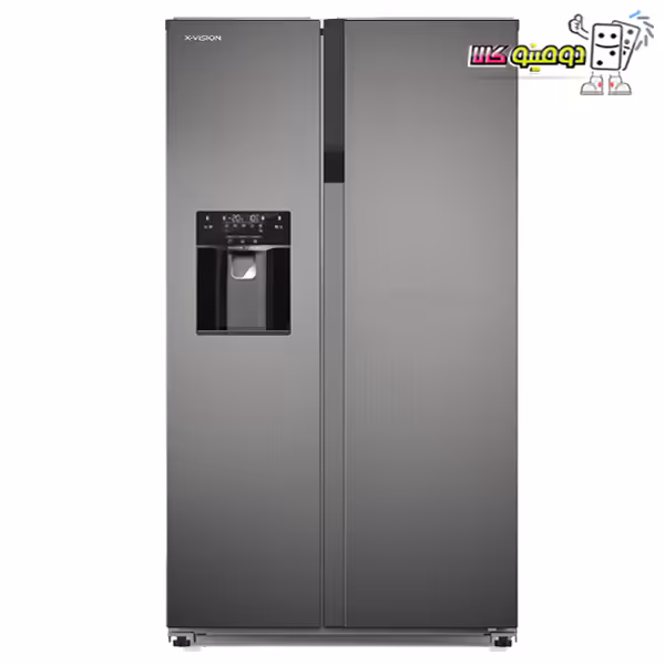 خرید یخچال فریزر ساید بای ساید ایکس ویژن مدل HS600 - دومینو کالا