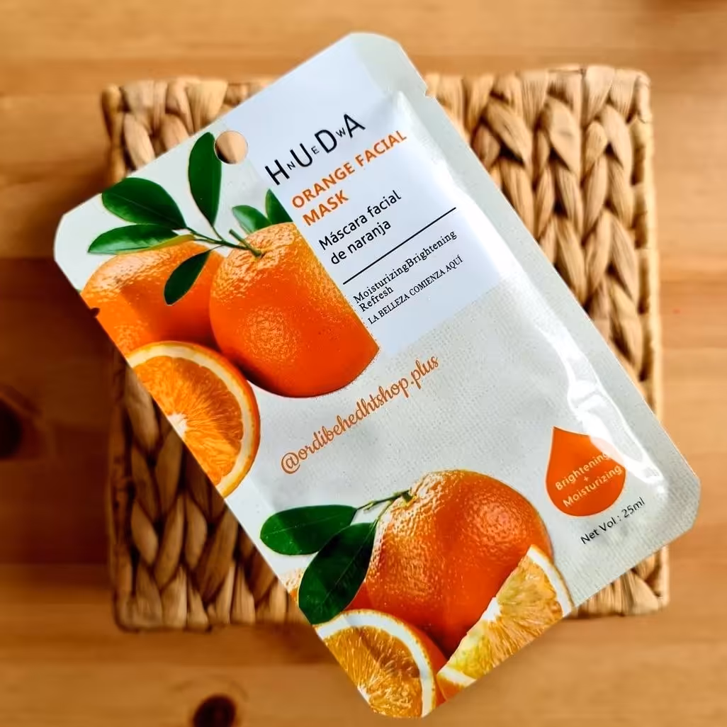 ماسک ورقه ای پرتقال خالص و ویتامین سی برند هدی
