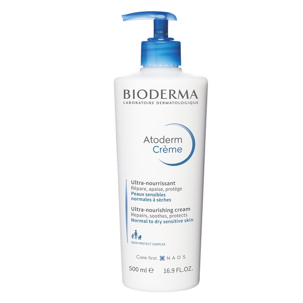 کرم مرطوب کننده صورت و بدن اتودرم بایودرما مناسب استفاده برای تمامی پوست ها | Bioderma Atoderm Cream For Normal to Dry Sensitive Skin 500ml