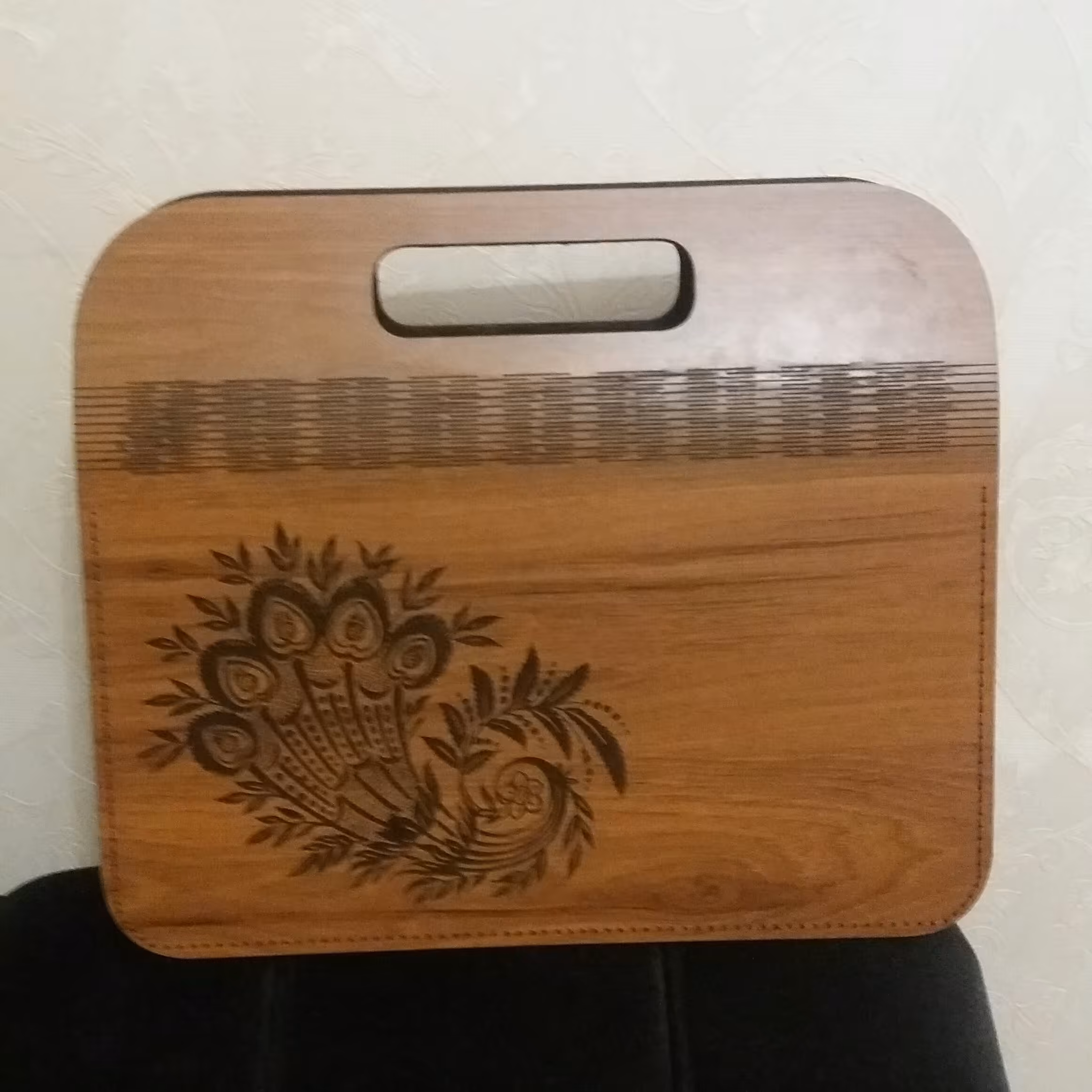 کیف دستی و دوشی تلفیقی چوب و چرم گاوی