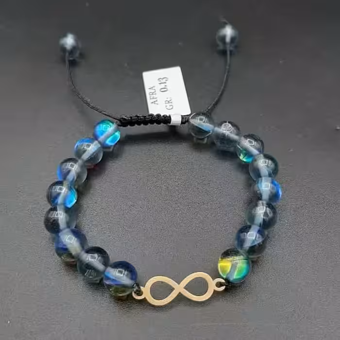 دستبند بند سنگی29 و طلا130سوت