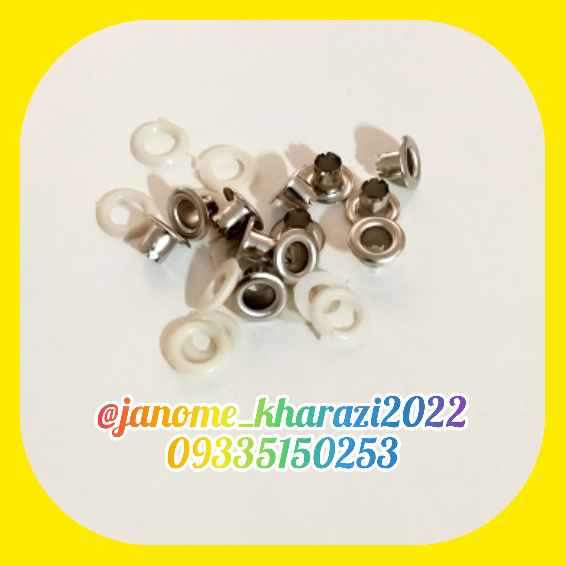 حلقه پانچ یا حلقه منگنه پرسی سایز s42با قطر داخلی حدودا 4میلیبسته 50عددی