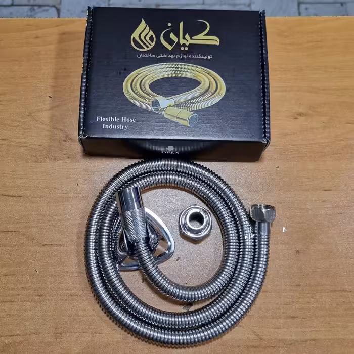 شیلنگ توالت استیل تمام برنجی درجه یک