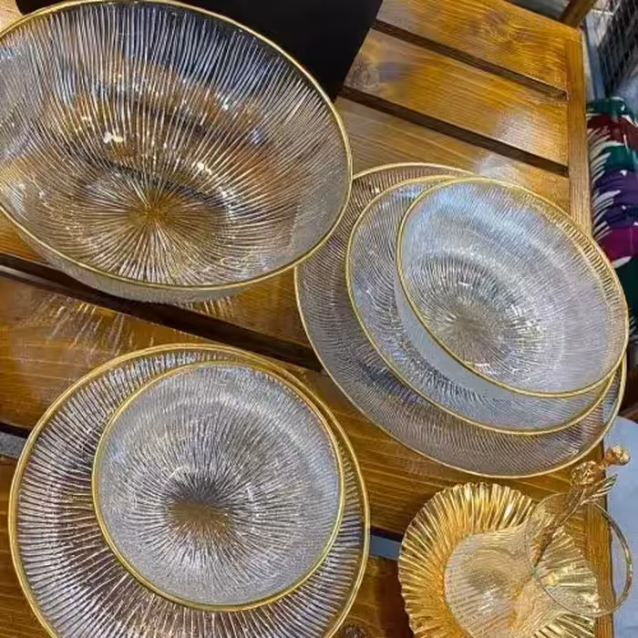 سرویس 33 پارچه سولو لب طلا شرکت نوری تازه