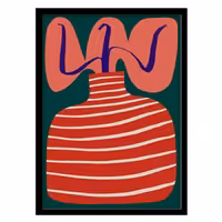 قیمت و خرید تابلو دکوراتیو مدل نقاشی انتزاعی گلدان کد 2017