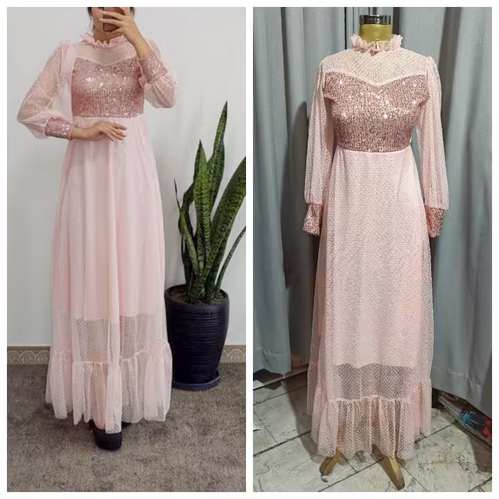 ماکسی مجلسی مدل سودا (قبل از سفارش از غرفه دار موجودی گرفته شود )