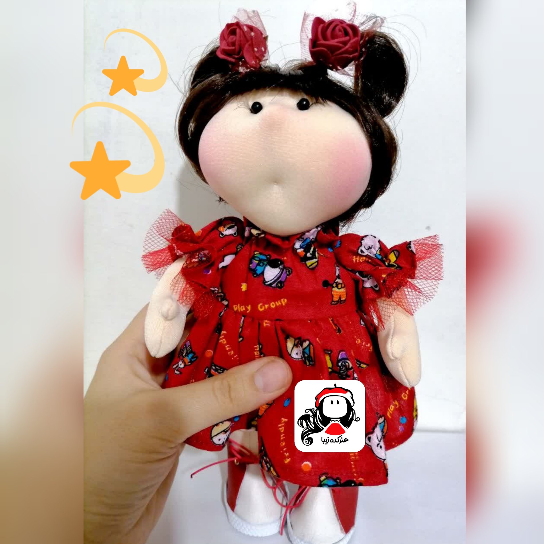 عروسک روسی 20 سانتی کد 1 هنرکده زیبا کد 020