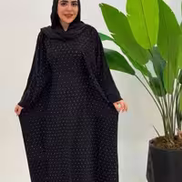 مانتو عبایی الیزه تمام نگین