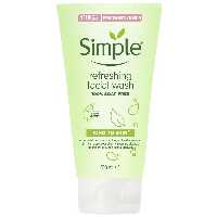 ژل شستشوی صورت سیمپل Simple حجم 150 و 50 میل | 100% بدون صابون، طراوت بخش