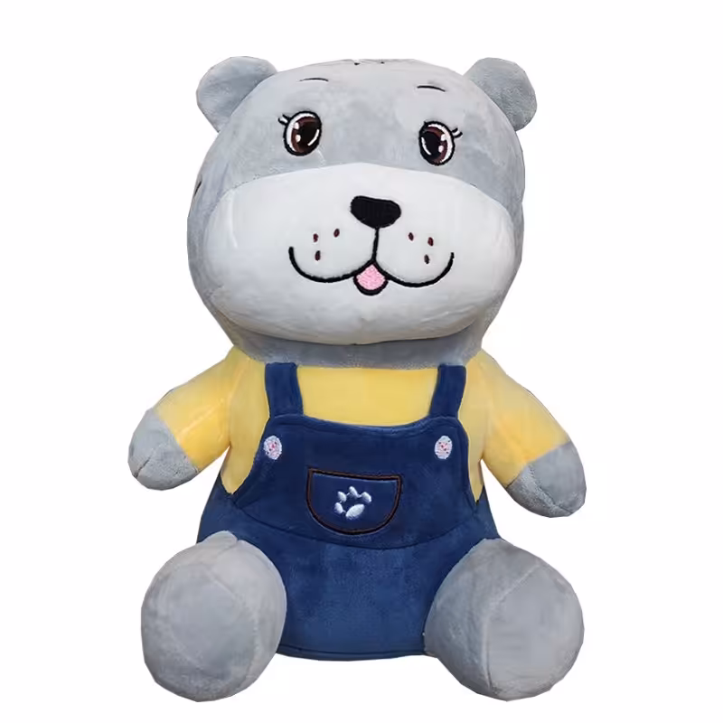 عروسک مدل سگ لباس پنجه ای ارتفاع 30 سانتی متر