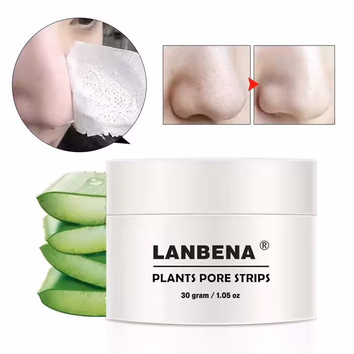 چسب بینی لانبنا تخلیه جوش سرسیاه به همراه 60 ورق پاکسازی