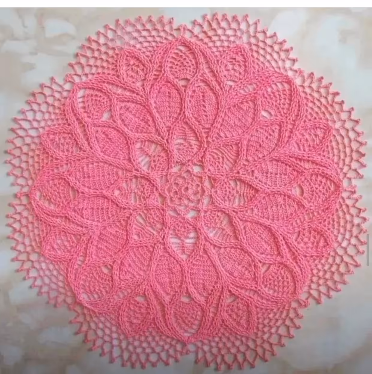 رومیزی قلاب بافی 22