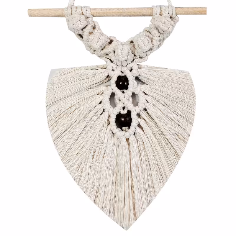 آویز تزیینی بافتنی مکرومه مدل MacHang424