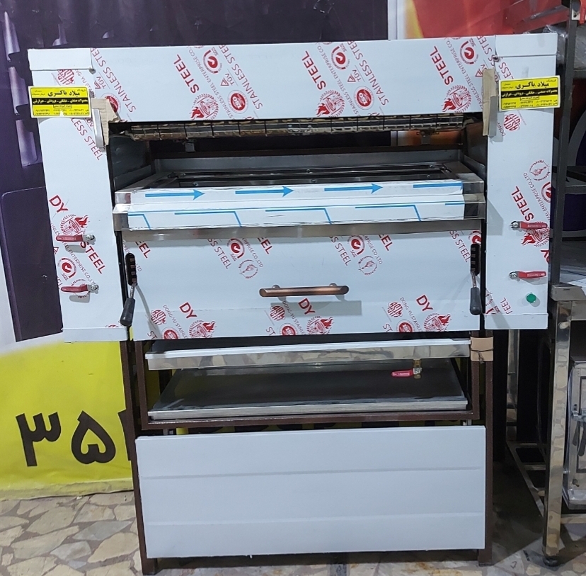 کباب پز تابشی ایستاده 2متری 40سیخ صنعتی اسانسوری رستورانی
