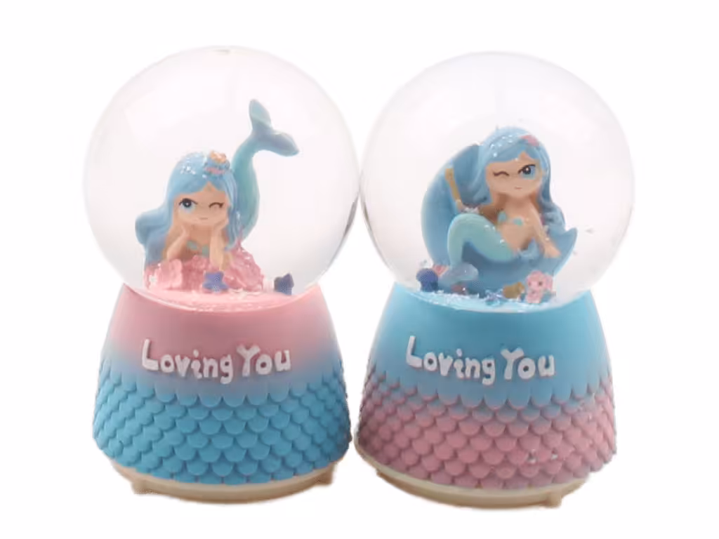 گوی شیشه ای موزیکال پری دریایی