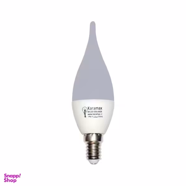 لامپ ال ای دی 6 وات مدل شمعی اشکی پایه E14