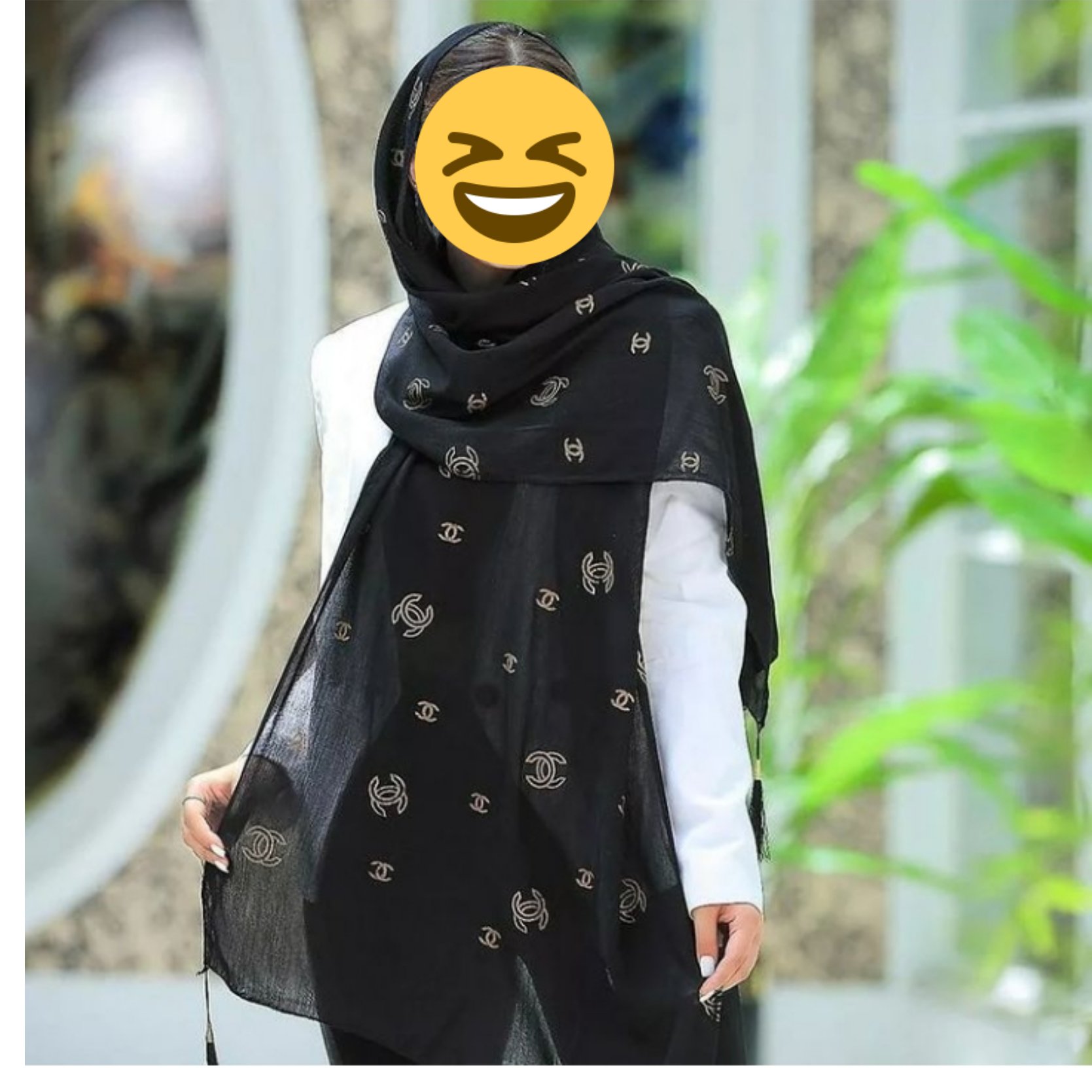 شال نخی آدامسی منگولهدار ویژه محرم کد 3