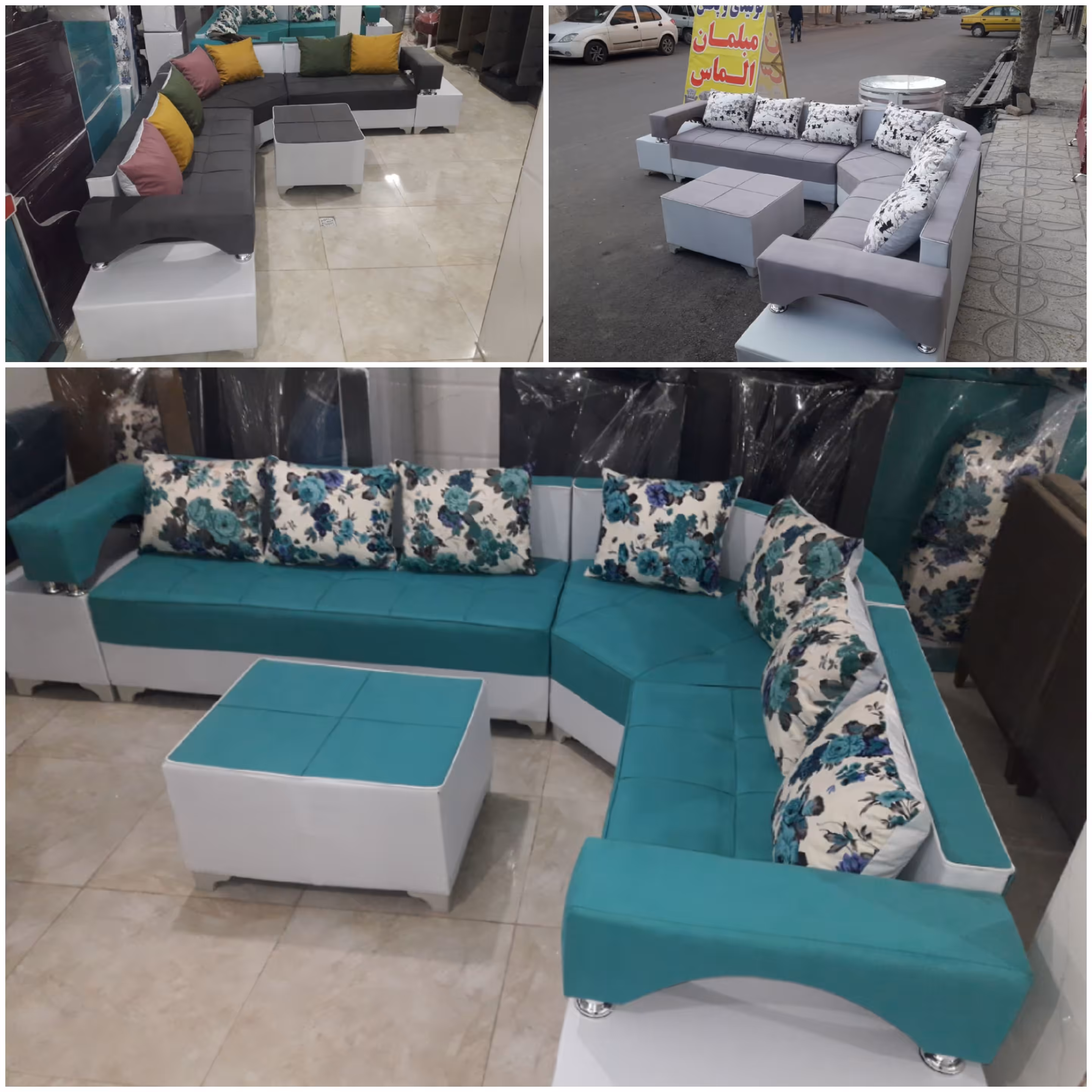 مبل مدل ال دوبل دسته دار کم جا