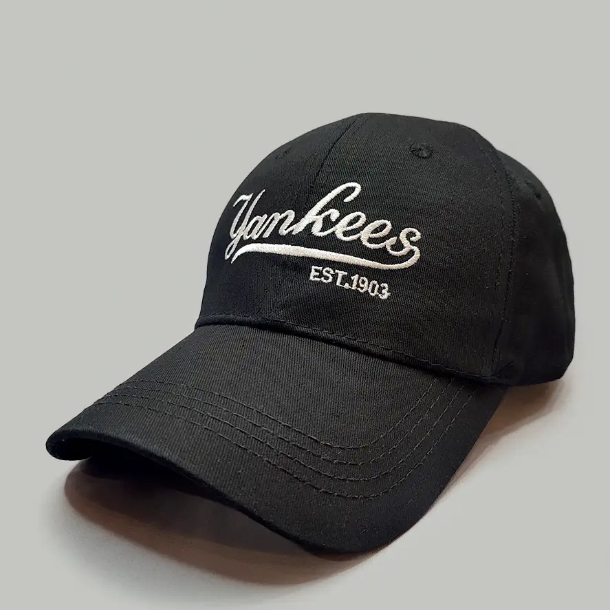کلاه کپ کتان مشکی مدل Yankees کد 9977