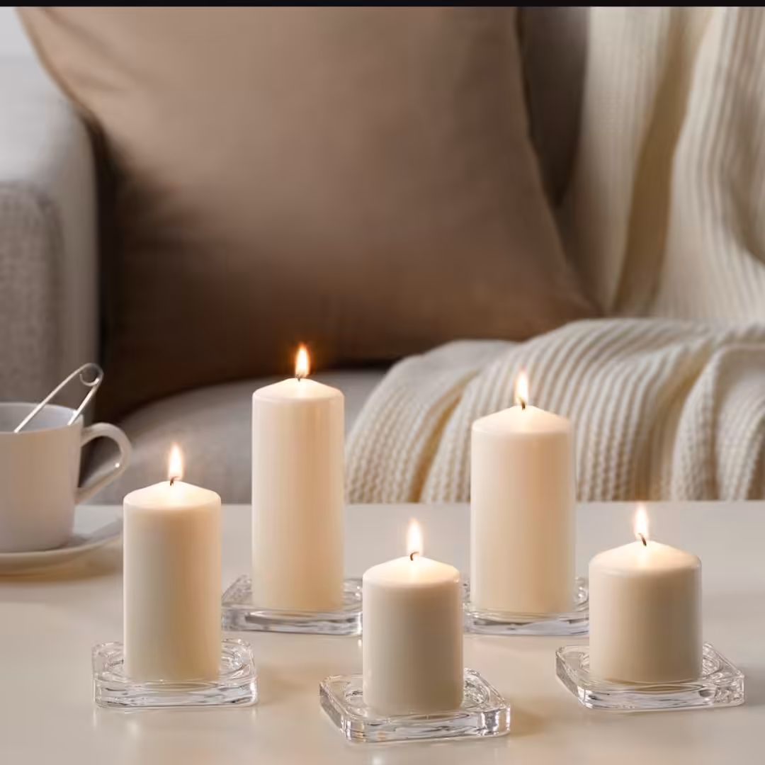 شمع ایکیا مدل fenomen بسته 5 تایی