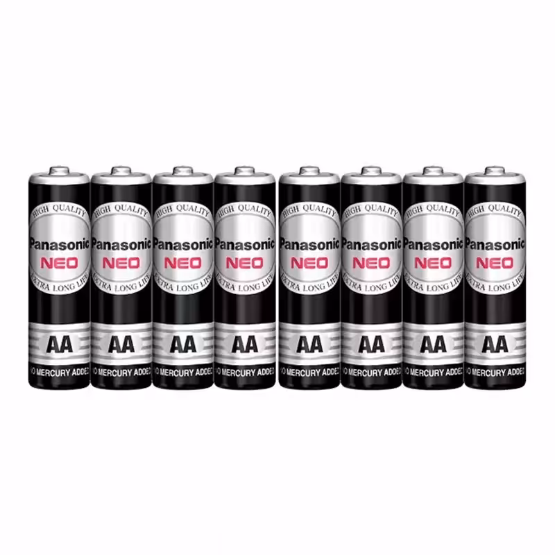 باتری نیم قلمی پاناسونیک مدل NEO 1.5V بسته 8 عددی