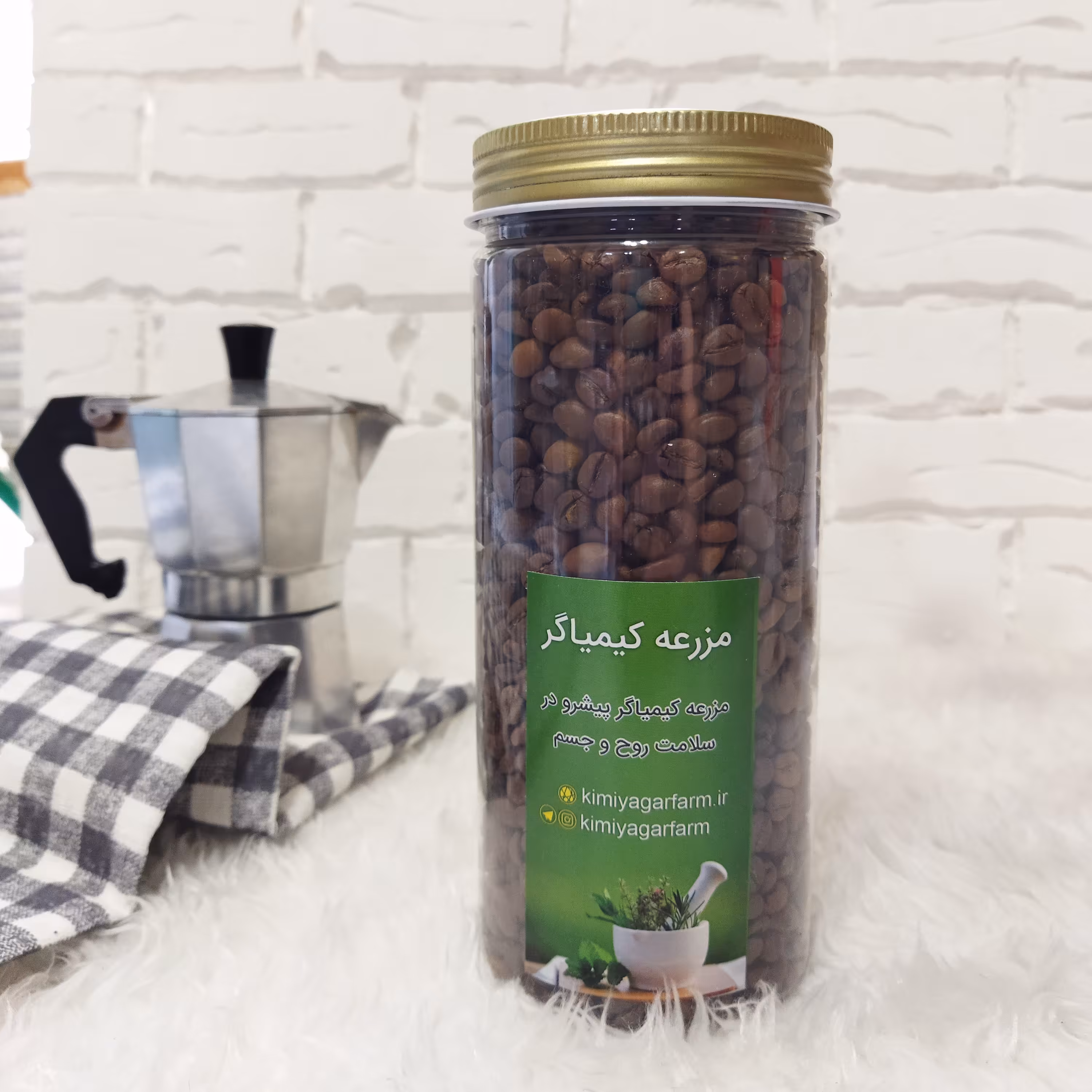 قهوه میکس 20در80 درجه یک 300گرمی ظرف پلاستیکی 