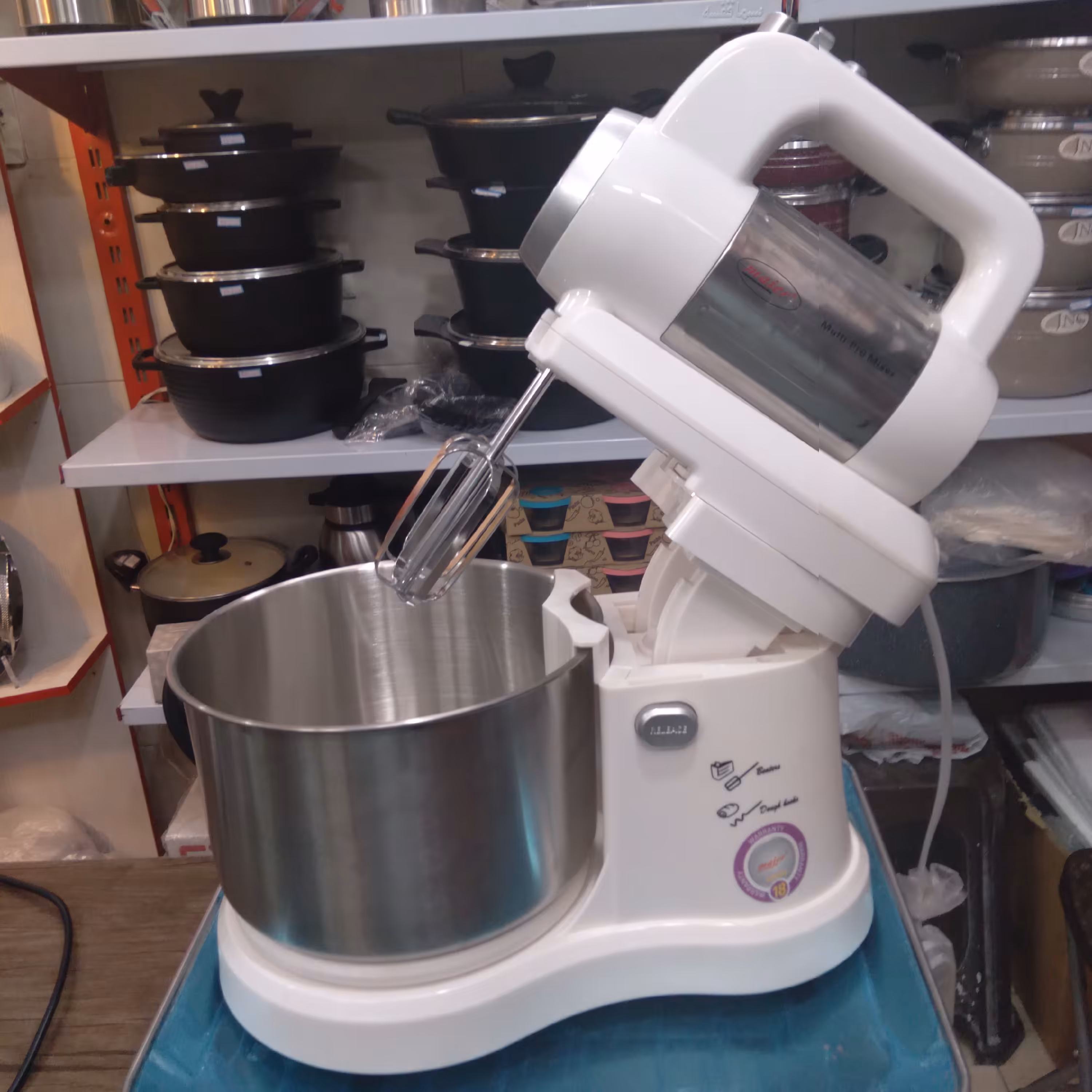 همزن کاسه دار مایر رنگ سفید