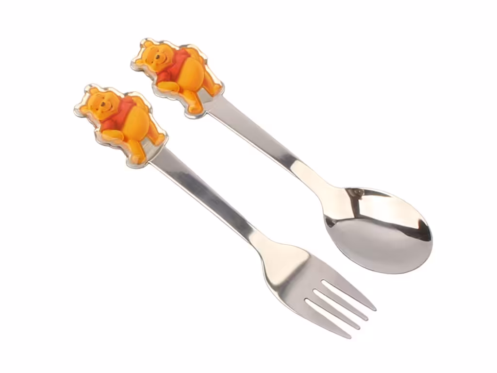 ست قاشق و چنگال استیل کودک