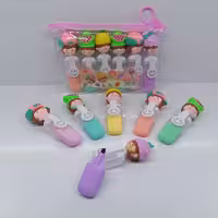 هایلایتر  عروسکی میوه ای درجه یک بسته 6 عددی 