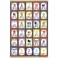 فرش ماشینی کودک کلاریس طرح الفبای انگلیسی کد 100245