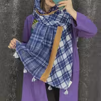 شال نخی(ارسال رایگان) منگوله دار قواره 2 در 80 