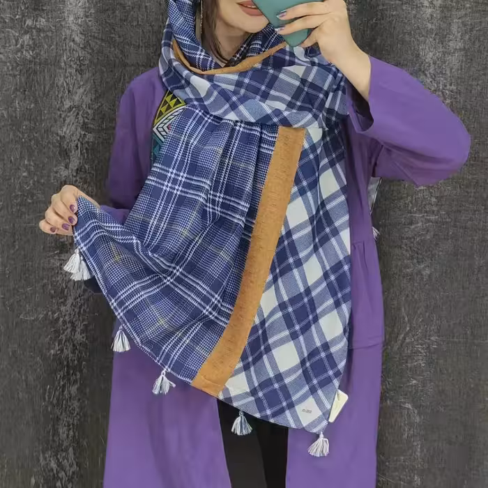 شال نخی(ارسال رایگان) منگوله دار قواره 2 در 80 