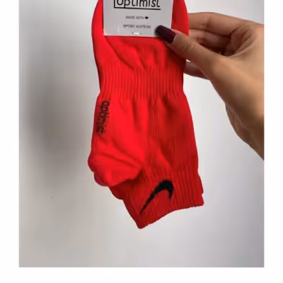 جوراب مچی نایک قرمز نخ پنبه فری سایز