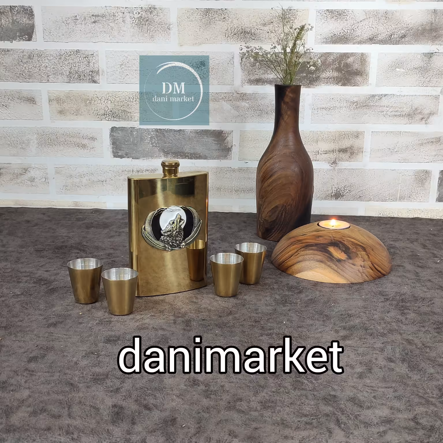 فلاسک جیبی طرح گرگ 