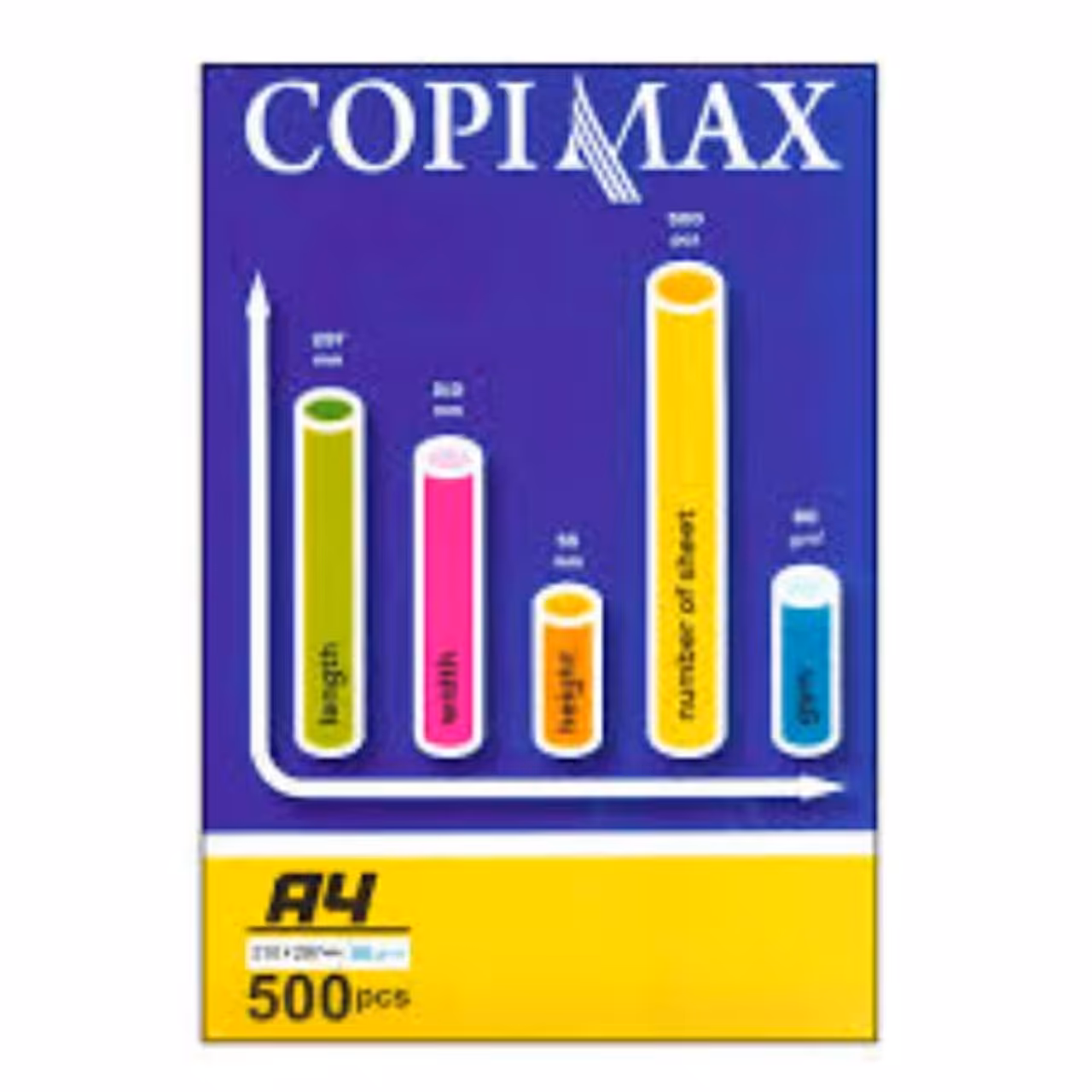 کاغذ A4 کپی مکس بسته 500 عددی