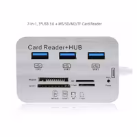 هاب 3 پورت و رم ریدر کایزر مدل کامبو  USB3.1