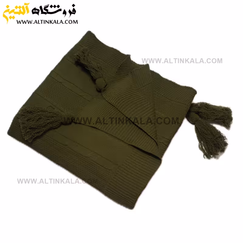 شال مبل بافت اعلاء سایز 200×150 رنگ سبز سدری