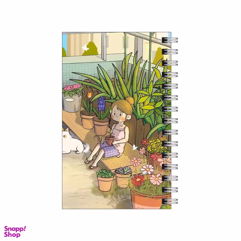 دفترچه یادداشت ۶۰ برگ مدل To Do List طرح دختر در گلخانه کد 5132262