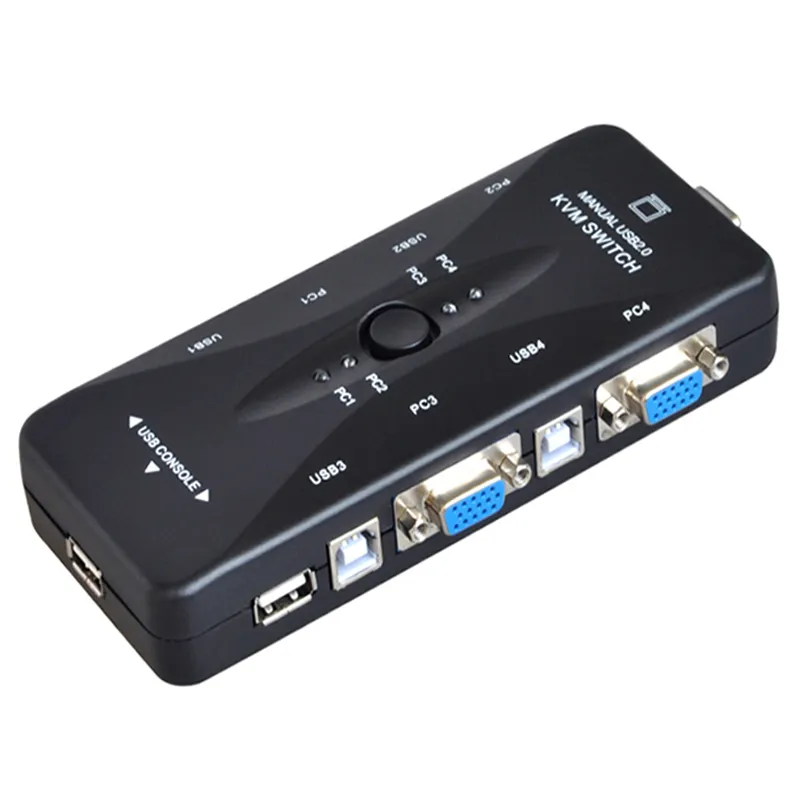 سوییچ 4 پورت کی وی ام USB VGA KVM آی فورتک مدل 4UK
