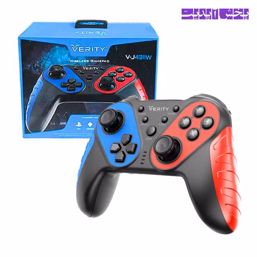 دسته بازی بی سیم شوکدار وریتی بسته تک عددی Verity V-J4311W