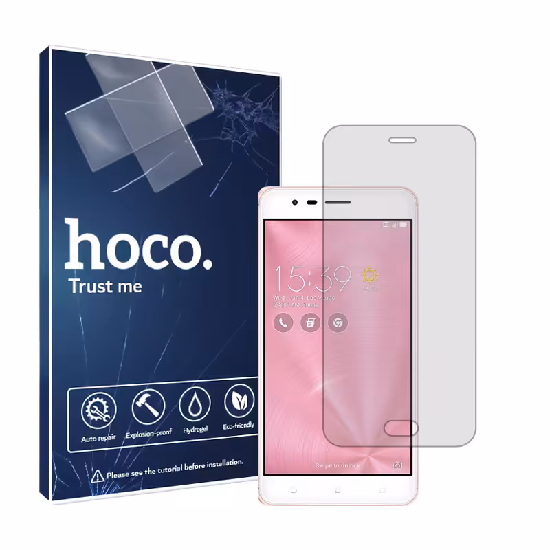 گلس ایسوس Zenfone 4 Max Plus مدل شفاف برند هوکو کد S