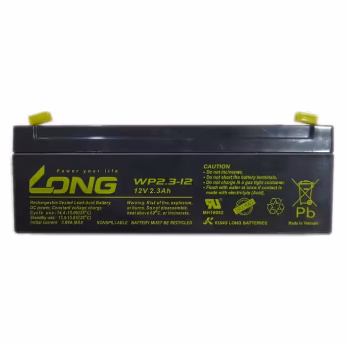 باتری خشک سربی یو پی اس 12 ولت 2.3 آمپر لانگ مدل WP2.3-12