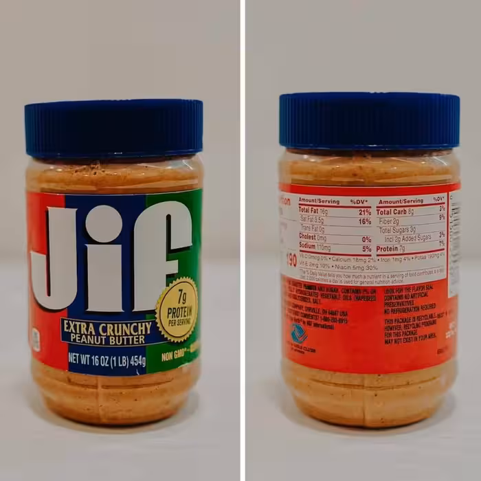 کره بادام زمینی جیف در سه طعم کرانچی ساده و شکلاتی  454 گرمی  تاریخ تانیمه های 2024