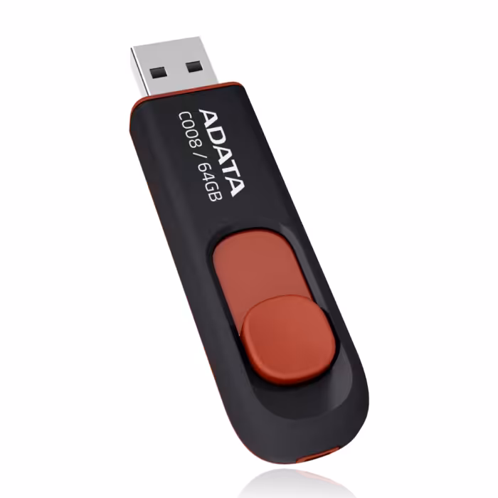 فلش مموری ای دیتا مدل C008 Capless Sliding ظرفیت 64 گیگابایت