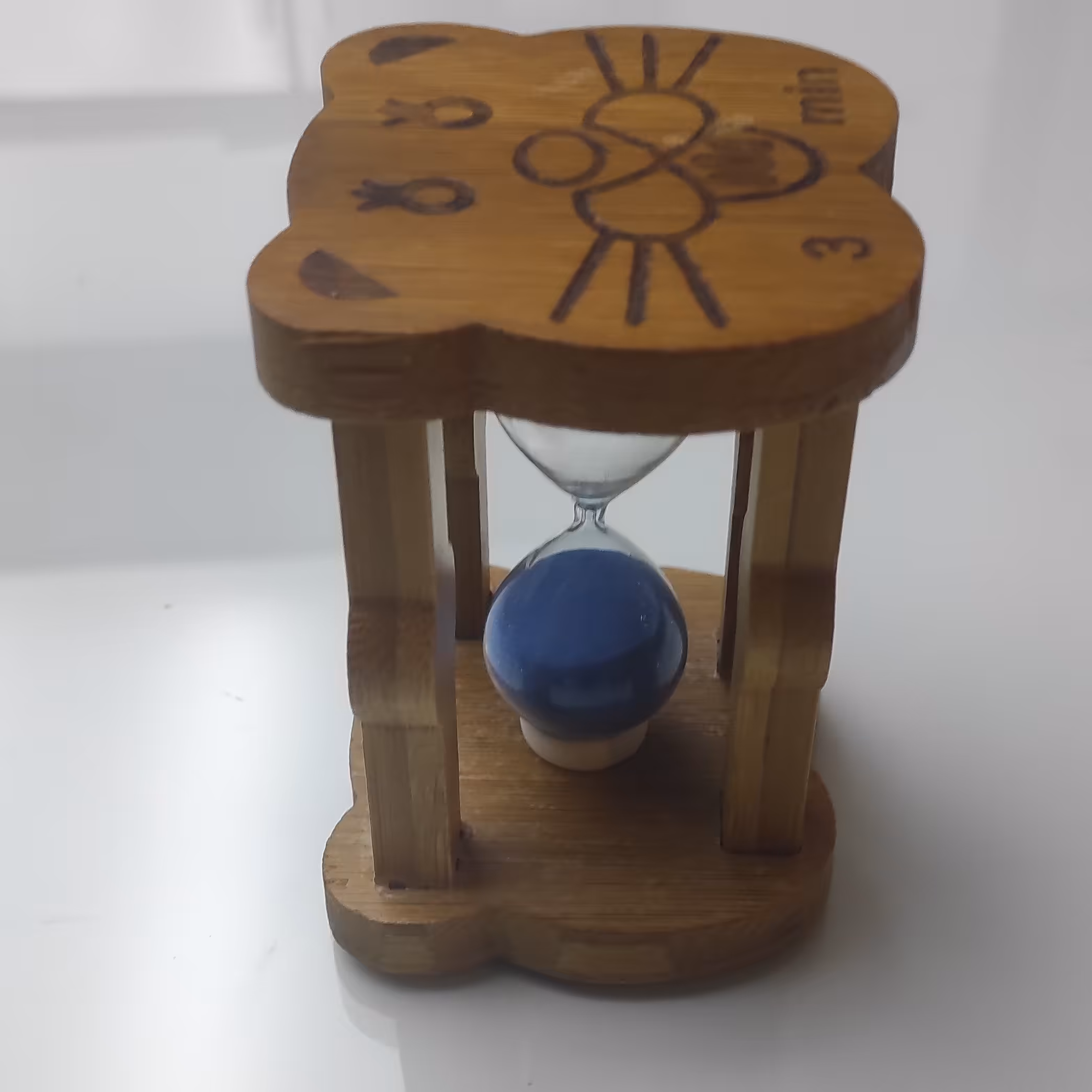 ساعت شنی چوبی 3 دقیقه