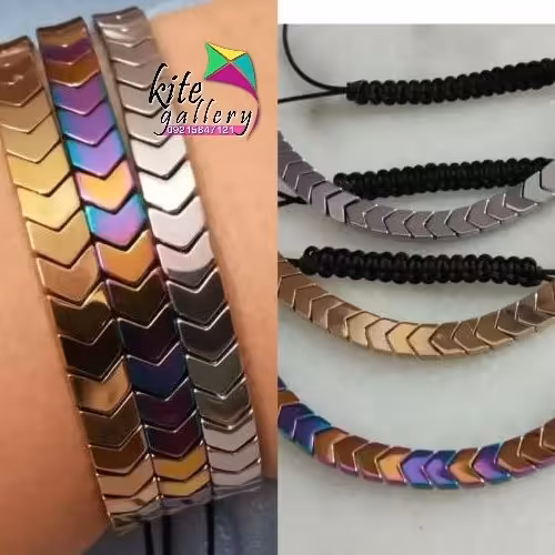 دستبند حدیدفلش مردانه و زنانه قابل سایز رنگ ثابت